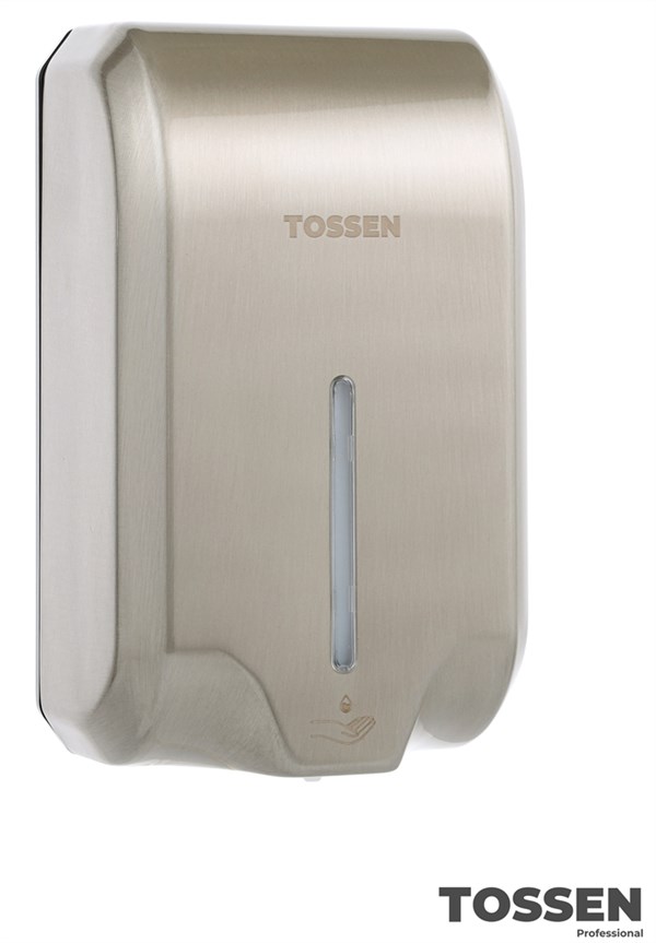 TOSSEN AL-7206 M (Steel line) сенсорный диспенсер для мыла/дезинфицирующих средств